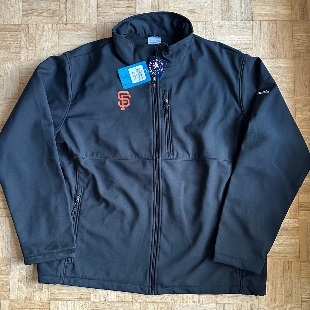 Men's San Francisco Giants Columbia Black Ascender Full-Zip Jacket